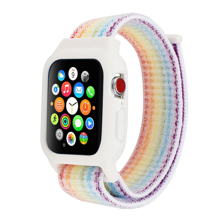 For Apple Watch Ultra 49mm&Watch Ultra 2 49mm / Series 10 46mm / 9&8&7 45mm / SE 3&SE 2&6&SE&5&4 44mm / 3&2&1 42mm Nylon Watch Band with Hook and Loop Fastener, For Apple Watch Ultra 49mm / Series 8&7 45mm / SE 2&6&SE&5&4 44mm / 3&2&1 42mm