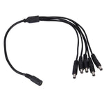 1 Female to 5 Male Plug 5.5 x 2.1mm DC Power Cable - Trustpick