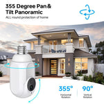 1080P Bulb Type WiFi Surveillance Camera Support Night Vision & Two - way Intercom & Motion Detection - Trustpick