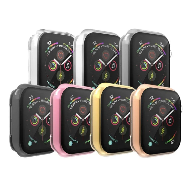 Full Coverage Plating TPU Case For Apple Watch Series 6 / 5 / 4 / Watch SE 40mm, For Series 5 & 4 40mm, For Apple Watch Series 6 / 5 / 4 / Watch SE 40mm