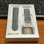 Genuine Leather Carbon Fiber Strap + Frame for Apple Watch Series 3 & 2 & 1 38mm, Apple Watch Series 3 & 2 & 1 38mm