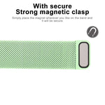 For Apple Watch Series 7 41mm / 6 & SE & 5 & 4 40mm / 3 & 2 & 1 38mm Color-changing Magnetic Nylon Watch Band, 40mm