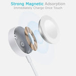 2m Type-C Universal Portable Magnetic Wireless Charger for Apple Watch Ultra & Ultra 2 & Series 9 & 8 & 7 & 6 & 5 & 4 & 3 & 2, 2m