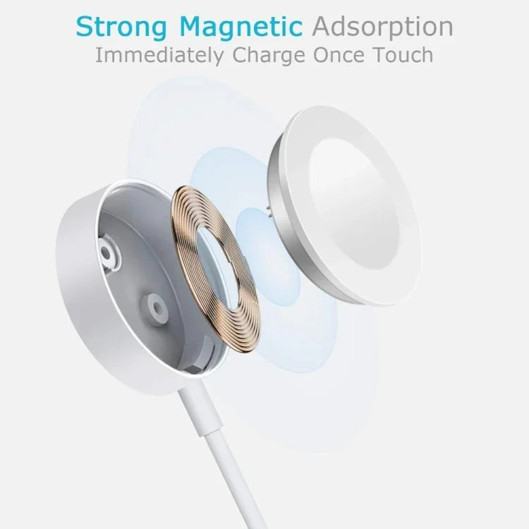 2m Type-C Universal Portable Magnetic Wireless Charger for Apple Watch Ultra & Ultra 2 & Series 9 & 8 & 7 & 6 & 5 & 4 & 3 & 2, 2m