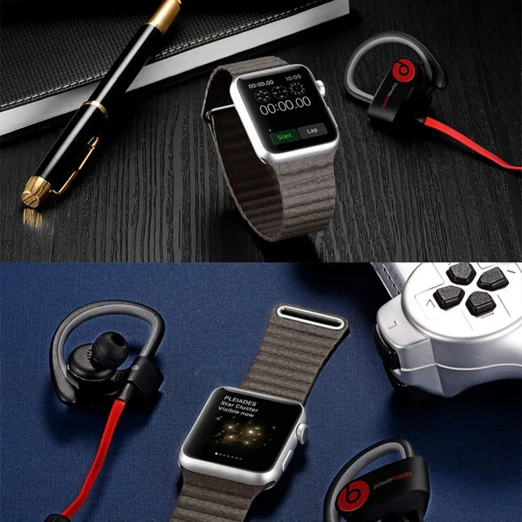 For Apple Watch 42mm Loop Magnetic Closure Clasp PU Leather Watch Band
