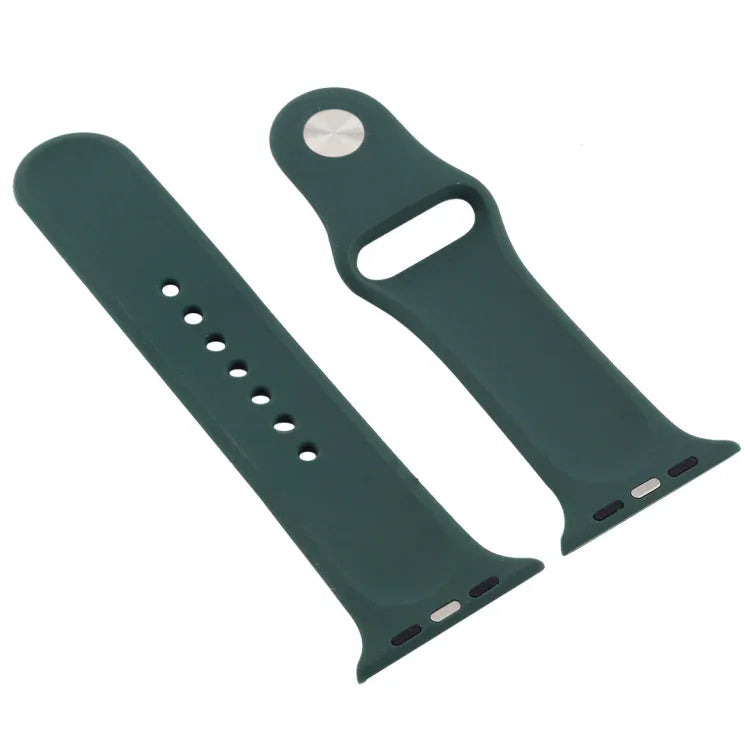 For Apple Watch Series 7 41mm / 6 & SE & 5 & 4 40mm / 3 & 2 & 1 38mm Silicone Watch Band, For Apple Watch Series 7 41mm / 6 & SE & 5 & 4 40mm / 3 & 2 & 1 38mm