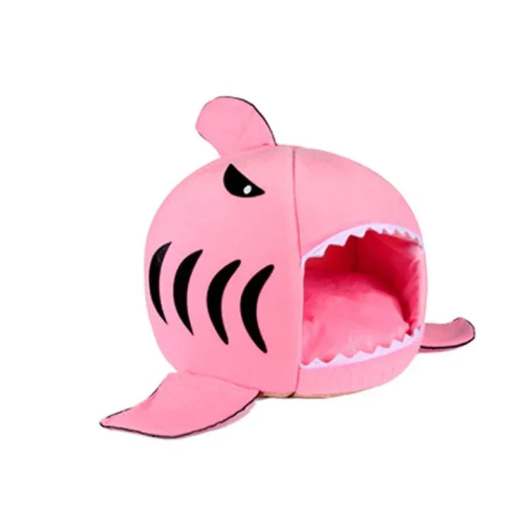 Indoor Pet Dog Puppy Cat Warm House Sharks Pet Sleeping Bed Nest, S Size: 42x42x42cm