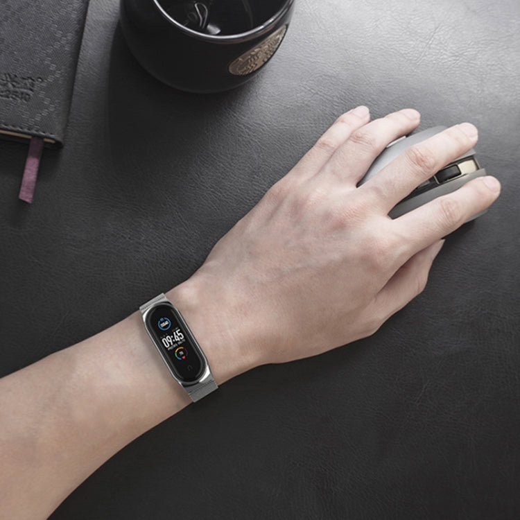 Mijobs Milan CS Screwless Buckle Metal Watch Band Case for Xiaomi Mi Band 5 & 6, Host not Included