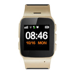 D99+ 1.22 inch HD LCD Screen GPS Smartwatch for the Elder Waterproof, Support GPS + LBS + WiFi Positioning / Two-way Dialing / Voice Monitoring / One-key First-aid / Wrist off Alarm / Safety Fence, D99+ Rose Gold