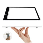 A4 Size 5W 5V LED LED Stepless Dimmable Acrylic Copy Boards for Anime Sketch Drawing Sketchpad, with USB Cable , Size：220x330x5mm, Stepless Dimmable