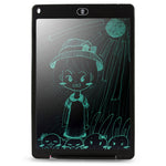 Portable 12 inch LCD Writing Tablet Drawing Graffiti Electronic Handwriting Pad Message Graphics Board Draft Paper with Writing Pen, 12 inch Black