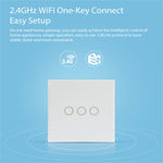 NEO NAS-SC03W Wireless WiFi EU Smart Light Control Switch 3Gang, 3 Gang