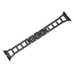 Colorful Diamond Stainless Steel Watch Band for Apple Watch Series 10 42mm / 9&8&7 41mm / SE 3&SE 2&6&SE&5&4 40mm / 3&2&1 38mm