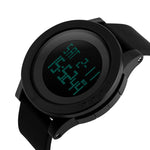 SKMEI 1142 Multifunctional Men Outdoor Sports Noctilucent Waterproof Silica Gel Digital Watch