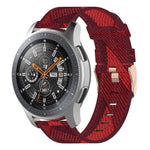22mm Stripe Weave Nylon Wrist Strap Watch Band for Galaxy Watch 46mm / Gear S3