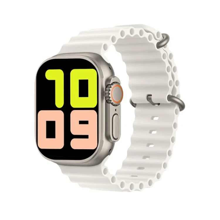 T800 Ultra 1.99 inch Ocean Silicone Band Smart Watch Support Heart Rate / ECG, Ocean Silicone Band (Black), Ocean Silicone Band (White), Ocean Silicone Band (Yellow)