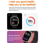 T800 Ultra 1.99 inch Ocean Silicone Band Smart Watch Support Heart Rate / ECG, Ocean Silicone Band (Black), Ocean Silicone Band (White), Ocean Silicone Band (Yellow)