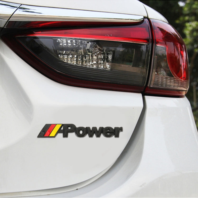 Car Germany Flag Style Power Metal Personalized Decorative Stickers, Size: 14x3x0.3cm, Germany Flag Style Power
