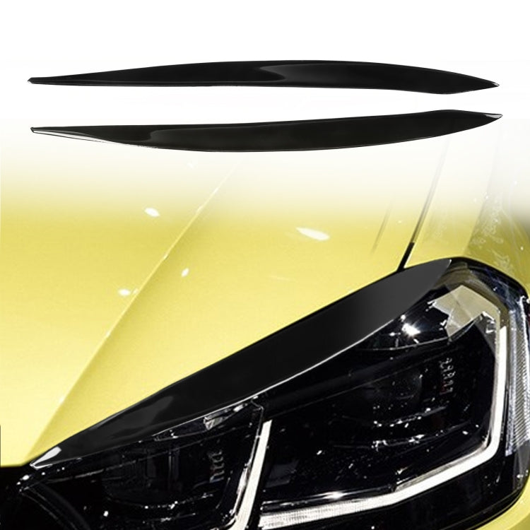 Pair Car Lamp Eyebrow Soft Decorative Sticker for Volkswagen Golf 7 / 7.5 2013-2018, For Volkswagen Golf 7 / 7.5 2013-2018