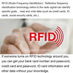 100pcs Aluminum Foil Anti Theft RFID Blocking Sleeve Passport Passbook Protector, Size: 13.5*10.5cm, RFID 100pcs