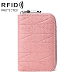 KB191 Zipper Cowhide Leather Organ Shape Multiple Card Slots Anti-magnetic RFID Wallet Clutch Bag for Ladies, KB191 Aqua Blue, KB191 Black, KB191 Dark Blue, KB191 Pink, KB191 Light Purple, KB191 Wine Red, KB191 Brown