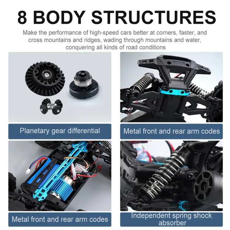 SCY-16102 2.4G 1:16 Electric 4WD RC Monster Pickup Truck Car Toy, SCY-16102 / Green