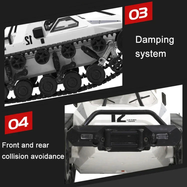 SG-1203 1:12 2.4G Simulation Remote Control EV Tracked Vehicle Tank Off-road Vehicle Model Car Toy