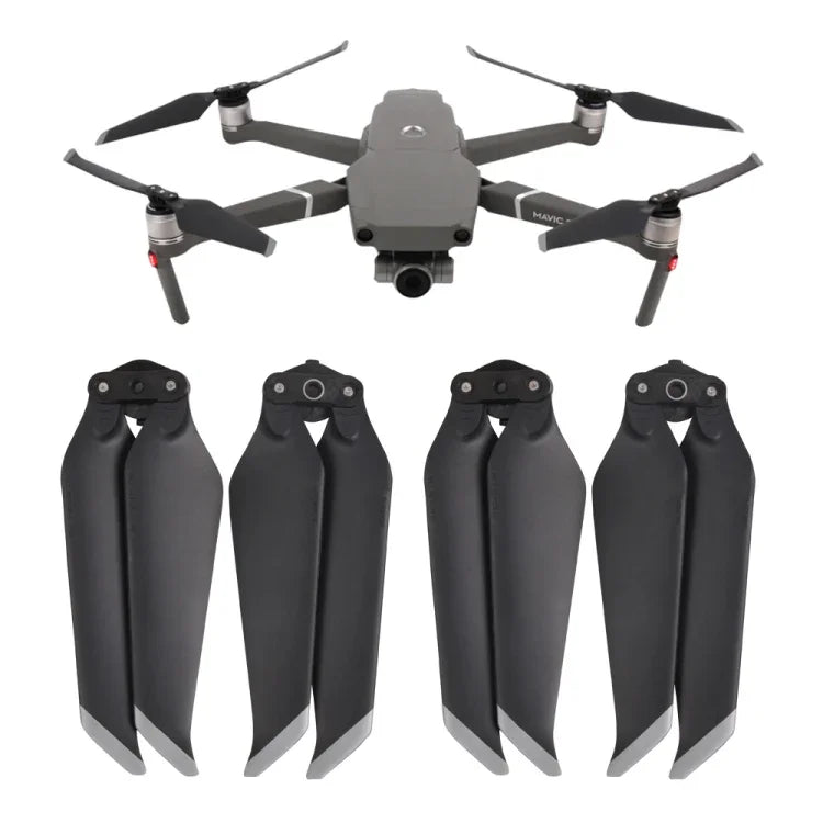 2 Pairs 8743F Low Noise Quick-release Propellers for DJI Mavic 2 Pro / Zoom, For DJI Mavic 2  2 Pairs Gold, For DJI Mavic 2  2 Pairs Silver