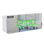 TS-S69-R Multifunctional LED Alarm Clock Battery / Plug-in Charging Dual-purpose Make-up Mirror Clock, TS-S69-G, TS-S69-HW