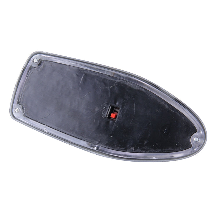 Solar Colorful Light Anti Collision Shark Fin Car Taillight LED Flash Warning Light Caution Light