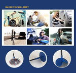 24 PCS 4mm Mushroom Nail-tyre Film Tyre Cold Patch Film Rubber Tire Repair Kit, 4mm