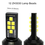 2 PCS H1 DC9-16V / 3.5W / 6000K / 320LM Car Auto Fog Light 12LEDs SMD-ZH3030 Lamps, with Constant Current, H1