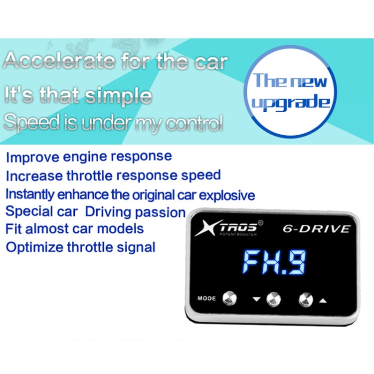 TROS TS-6Drive Potent Booster Electronic Throttle Controller for Jeep Wrangler JL 2018-2019, For Jeep Wrangler JL 2018-2019