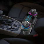 BT06 Dual USB Charging Smart Bluetooth 4.0 + EDR FM Transmitter MP3 Music Player Car Kit with 1.3 inch LED Screen, Support Bluetooth Call, TF Card & U Disk, BT06