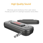 Doosl DSER116 Multifunctional Car FM Transmitter Wireless Music Receiver with 3.5mm Jack & LCD Display, Support Hands-free Call, DSER116