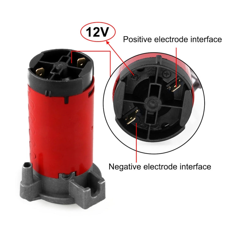 12V Portable Air Compressor for Air Horn Car Truck Vehicle, 12V Red