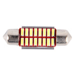 2 PCS DC 12V 3W 36MM Bicuspid Car Door Lamps Registration Mark light Dashboard Dome Door Lights LED Reading Lamp with 16 LED SMD 3014 Lights White, 36MM