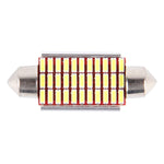 2 PCS DC 12V 6W 41MM Bicuspid Car Door Lamps Registration Mark light Dashboard Dome Door Lights LED Reading Lamp with 33 LED SMD 3014 Lights White, 41MM