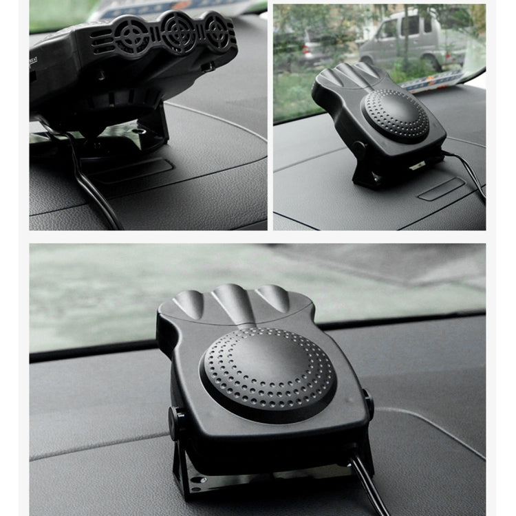 DC 12V 150W Cold and Warm Dual Use Three Outlet Car Auto Electronic Heater Fan Windshield Defroster Demister, 150W Black, 150W Red