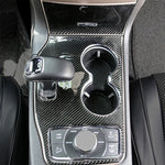 2 PCS Car Water Cup Panel Carbon Fiber Decorative Sticker for Jeep Grand Cherokee 2014-2015, Water Cup (2014-2015)