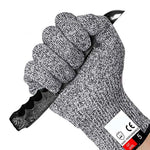 A Pair Cut-resistant Gardening Gloves HPPE Food-grade 5-Level Anti-cutting Anti-wear Safety Working Gloves, Size: S, Length: 20cm, Size: S/Black, Size: S/White