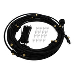 Outdoor Lawn Garden PE Hose Mist Watering Line Misting Cooling System with 26 x Mist Nozzles, Length: 18m, Length: 18m