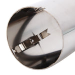 2 PCS Car Styling Stainless Steel Exhaust Tail Muffler Tip Pipe for VW Volkswagen 1.8T/2T Swept Volume, Audi A1/A3/A4L/Q3/Q5, 1.8T/2T