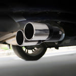 Universal Car Styling Stainless Steel Straight Double Outlets Exhaust Tail Muffler Tip Pipe, Straight Double