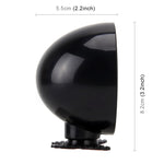 3R-044 Auxiliary Rear View Mirror Car Adjustable Blind Spot Mirror Wide Angle Auxiliary Rear View Side Mirror, 3R-044 (Black), 3R-044 (Silver), 3R-044 (White)