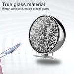 3R-044 Auxiliary Rear View Mirror Car Adjustable Blind Spot Mirror Wide Angle Auxiliary Rear View Side Mirror, 3R-044 (Black), 3R-044 (Silver), 3R-044 (White)