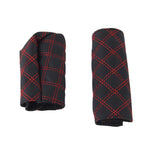 2 PCS Car Hand Brake Cover Shift Knob Gear Stick Cushion Sets Cover Car Accessory Interior Decoration Pad, 2 PCS  Red, 2 PCS Red  White