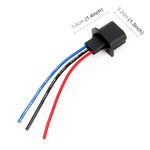 1 Pair H13 Bulb Holder Base Male Socket with Wire, H13