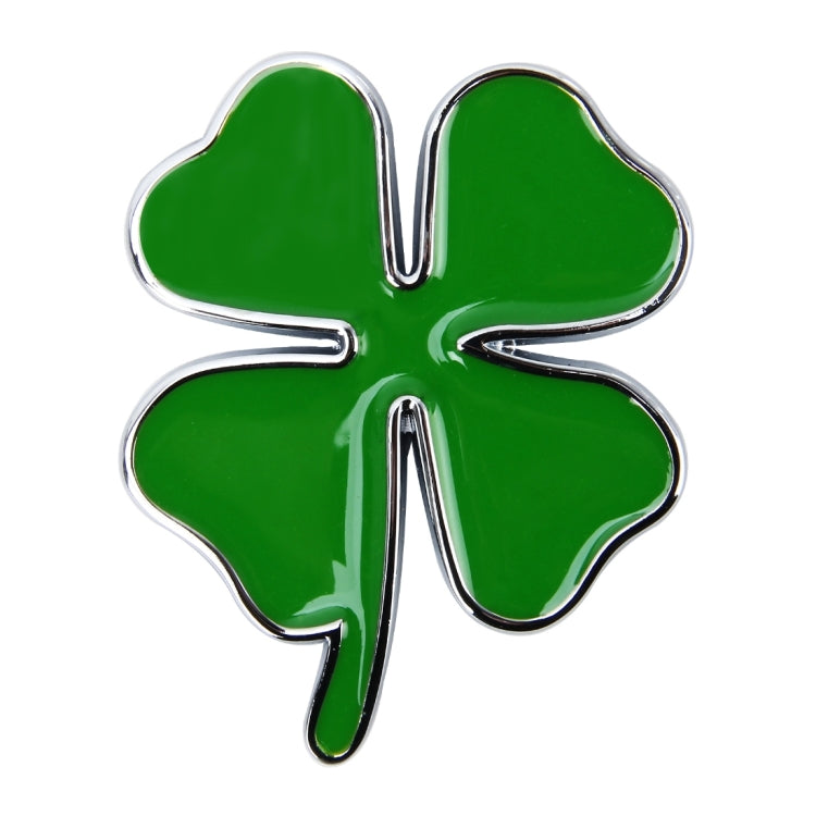 Four Leaf Clover Herb Luck Symbol Badge Emblem Labeling Sticker Styling Car Dashboard  Decoration, Size: 4*3.3cm, Size: 4x3.3cm