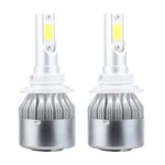2 PCS 9006 18W 1800 LM 6000K IP68 Casnbus Constant Current Car LED Headlight with 2 COB Lamps, DC 9-36V, 9006